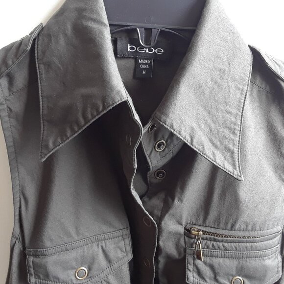 Vintage Bebe Sleeveless Collared Bodysuit - Picture 7 of 11